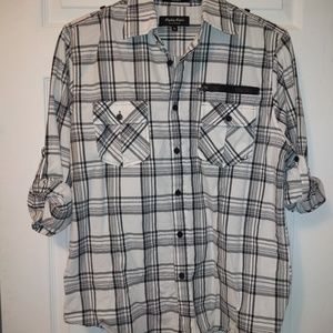 88 Platinum plaid blouse